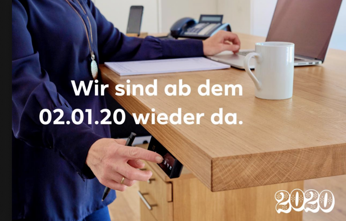 Ab dem 02.01.20 sind wir wieder da